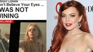 Em processo de reabilitação, Lindsay Lohan é flagrada com garrafa de vinho - Reprodução/TMZ e Getty Images