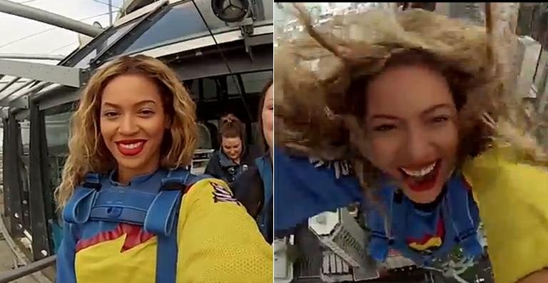 Beyoncé mostra vídeo de seu salto de bungee jump na Nova Zelândia - Reprodução / Youtube