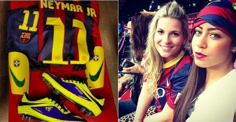Rafaella, irmã de Neymar, assiste clássico europeu na arquibancada: "Vai meu amor" - Instagram/Reprodução