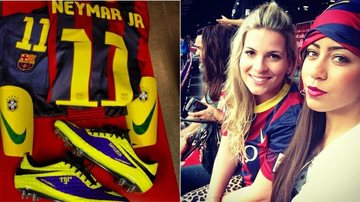 Rafaella, irmã de Neymar, assiste clássico europeu na arquibancada: "Vai meu amor" - Instagram/Reprodução