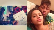 Bruna Marquezine recebe flores de Neymar nas gravações de 'Em Família' - Reprodução / Instagram