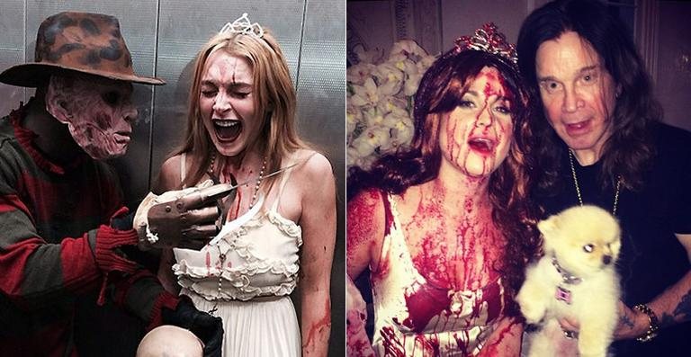 Lindsay Lohan e Kelly Osbourne repetem fantasia - Reprodução/Instagram