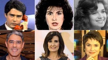 Veja o antes e depois de jornalistas famosos - Fotomontagem/Reprodução