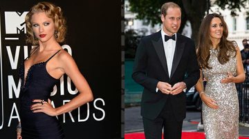 Taylor Swift cantará em evento beneficente na residência do Príncipe William e Kate Middleton - Getty Images e Peter Nicholls/Poll/Reuters