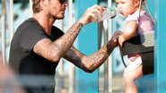 David Beckham com sua caçula - Startakphoto/ The Grosby Group