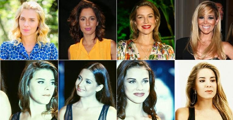 Antes e depois das protagonistas de Sex Appeal - TV Globo; AgNews; Reprodução / Memória Globo