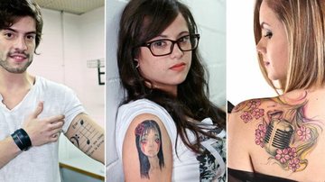 Rafael Furtado, Anne Marie e Carina Mennitto mostram tatuagens - The Voice brasil/TV Globo