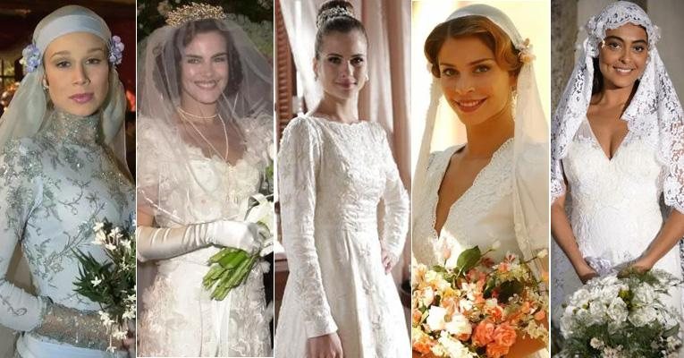 Veja as noivas das novelas de época e inspire-se! - Fotomontagem/Reprodução Globo
