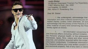 Justin Bieber faz contrato de US$ 3 milhões para convidados não falarem sobre festa - Getty Images e Reprodução/TMZ