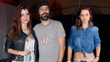 Alinne Moraes, Mauro Lima e Milena Toscana em festival de música - Léo Franco/AgNews