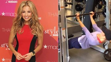 Thalía mostra a sua rotina de exercícios em vídeos - Getty Images/Reprodução Instagram