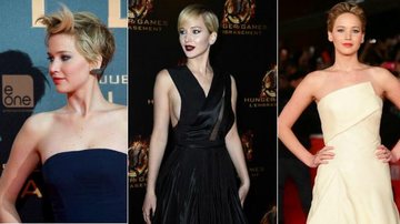 Copie os penteados de Jennifer Lawrence - Foto-montagem