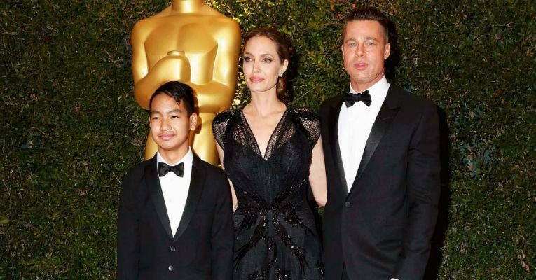 Brad Pitt, Angelina Jolie e Maddox - Fred Prouser/Reuters