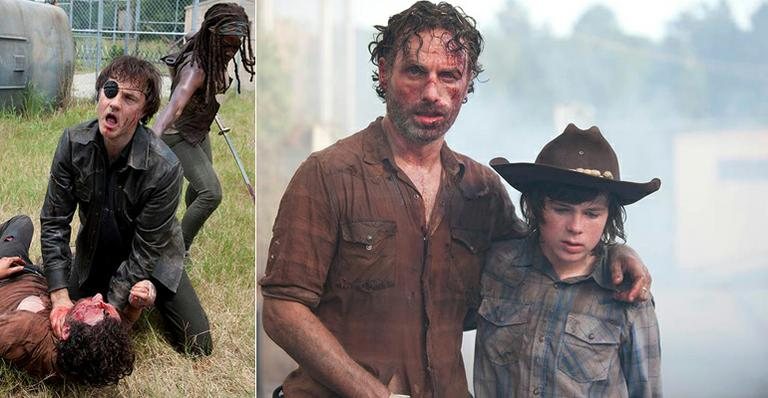 Cenas do episódio Too Far Gone, da série 'The Walking Dead' - Divulgação/AMC