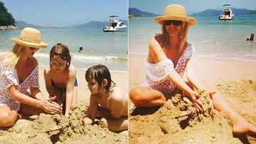 Val Marchiori se diverte na praia ao lado dos filhos - Instagram/Cortesia Val Marchiori