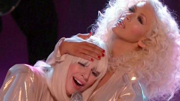 Lady Gaga e Christina Aguilera - Reprodução/ NBC