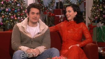 John Mayer e Katy Perry participam do programa de Ellen DeGeneres - Reprodução