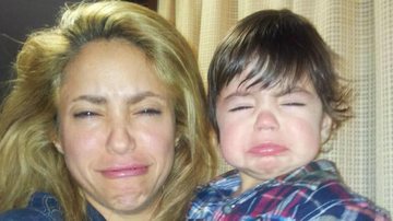 Shakira e o filho, Milan - Twitter Gerard Piqué/Reprodução