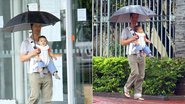 Matthew McConaughey passeia com o caçula em BH - Gabriel Reis e Delson Silva / Ag. News