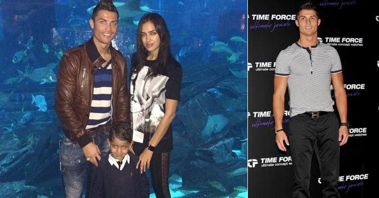 Cristiano Ronaldo com a namorada e o filho - Reprodução/Instagram