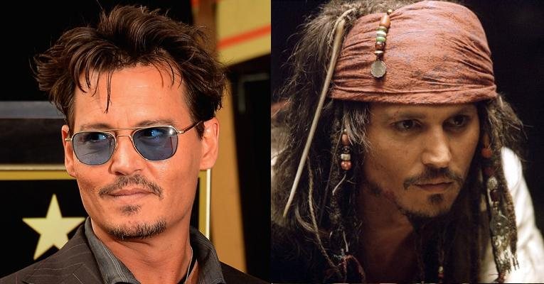 Johnny Depp como Jack Sparrow - Getty Images; IMDB