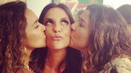Ivete Sangalo ganha beijo de Daniela Mercury e Malu durante festa em Salvador - Instagram/Reprodução