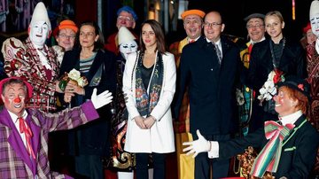 Realeza de Mônaco recebem palhaços no Festival Internacional de Circo - Valery Hache/ Pool/ Reuters