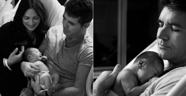Simon Cowell mostra fotos do primeiro filho - Twitter/Reprodução