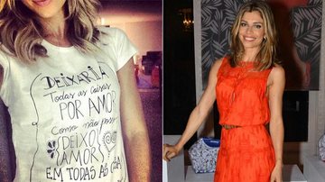 Grazi usa camiseta com mensagem de amor e publica foto no Instagram - Foto-montagem