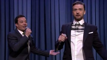 Justin Timberlake canta rap em programa de Jimmy Fallon - Reprodução/YouTube