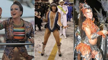 Relembre famosas que pularam Carnaval grávidas - Foto-montagem