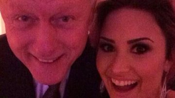 Cantora Demi Lovato tieta ex-presidente Bill Clinton: "Legal te conhecer" - Instagram/Reprodução