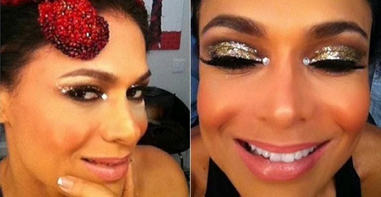 Maquiagem de Rosana Jatobá no carnaval 2014 - Reprodução / Instagram