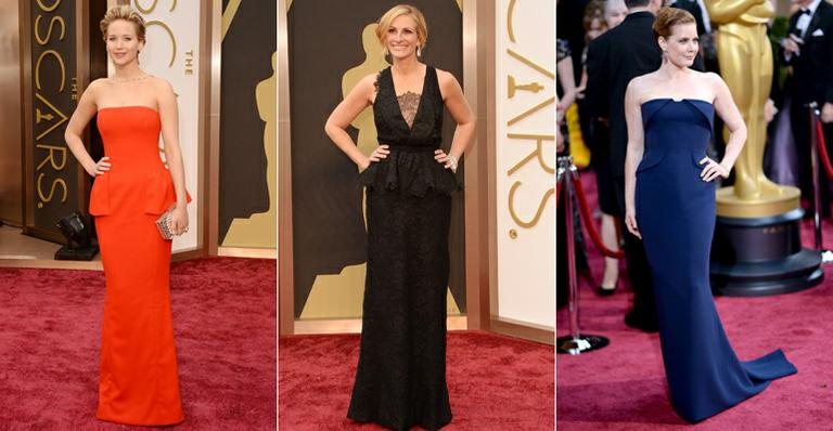 Aprenda a usar peplum com atrizes no Oscar - Foto-montagem