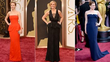 Aprenda a usar peplum com atrizes no Oscar - Foto-montagem
