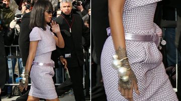 Rihanna vai de pochete em desfile da Chanel - Getty Images