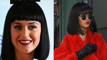 Katy Perry e Rihanna usam corte de cabelo ‘Cleópatra’ - Foto-montagem