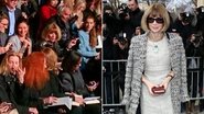 Anna Wintour assiste ao desfile da Valentino na fila ‘B’ - Reprodução Instagram @christinabinkley