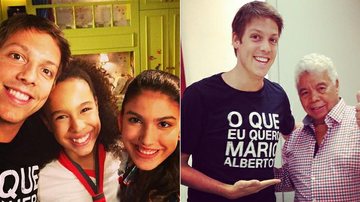 No SBT, Fabio Porchat publica 'selfie' com elenco de 'Chiquititas' e Roque - Instagram/Reprodução