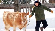 Robert Pattinson roda cenas com uma vaca - The Grosby Group