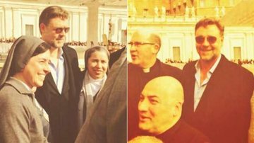 Russell Crowe no Vaticano - Reprodução / Twitter