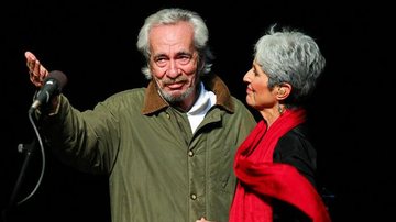 Geraldo Vandré e Joan Baez - Manuela Scarpa/ Foto Rio News