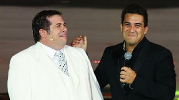 Leandro Hassum pede guarda-roupa de André Marques e diz que apresentador 'traiu os gordos' - Manuela Scarpa/Foto Rio News