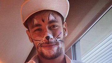 Neymar aparece pintado de gatinho em foto - Reprodução/ Instagram