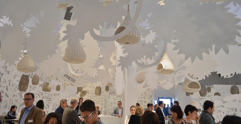 Floresta Branca da Dedon, no Salão do Móvel de Milão 2014 - DIVULGAÇÃO