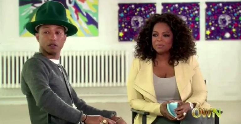 Pharrell Williams chora durante entrevista a Oprah Winfrey - Reprodução/YouTube