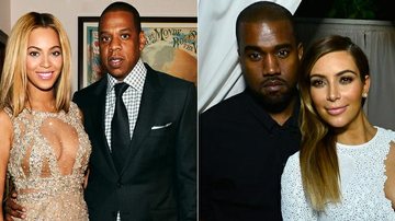 Beyoncé e Jayz, Kanye West e Kim Kardashian - Getty Images