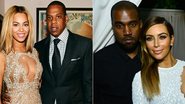 Beyoncé e Jayz, Kanye West e Kim Kardashian - Getty Images