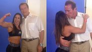 Ex-BBB Michelly dá beijinho em Schwarzenegger - Reprodução/ Instagram