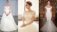Vestido de noiva decote ombro a ombro: aprenda a usar - Foto-montagem